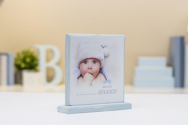 Επιτραπέζιο Διακοσμητικό με Εκτύπωση σε Μασίφ Ξύλο