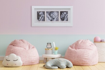 Ξύλινη Χειροποίητη Κορνίζα με 3 Φωτογραφίες